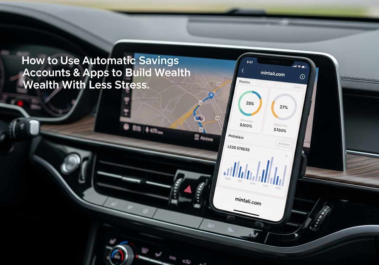 You are currently viewing How to Use Automatic Savings Accounts & Apps to Build Wealth With Less Stress